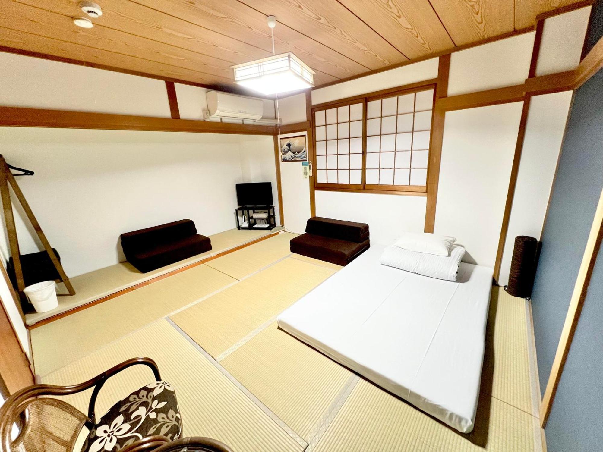 関空直行,駅3分一軒家guesthouse017大阪,3線利用,難波,心斎橋,道頓堀直行10分,奈良,Usj直行30分 Rom bilde